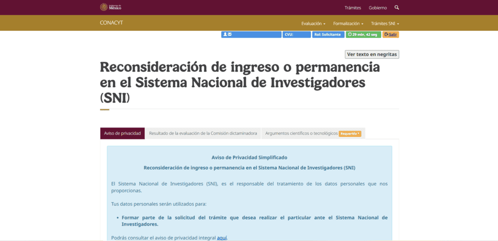 Asesoría en solicitudes y Reconsideraciones para el SNII