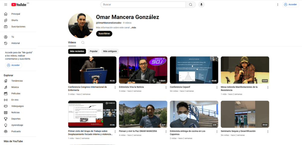 Gestión de acervo documental, fotográfico o videográfico de autor y su publicación en canales de difusión como Redes Sociales Virtuales o YouTube