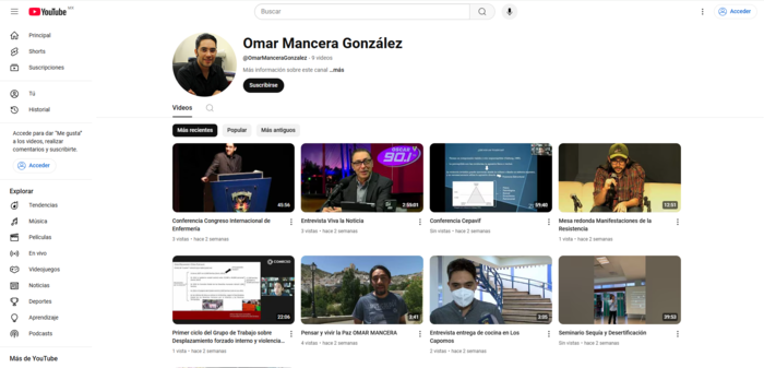 Gestión de acervo documental, fotográfico o videográfico de autor y su publicación en canales de difusión como Redes Sociales Virtuales o YouTube